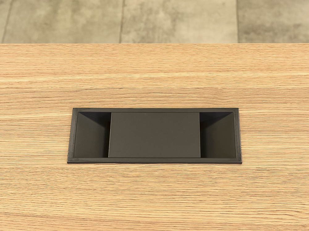 Офисный стол прямой ЛДСП Зебрано  СППЗ-26016