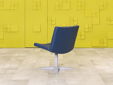 Комплект из 2-х мягких кресел 1x1 Кожа Синий Импорт_КНКНК-290124