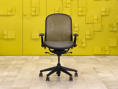 Офисное кресло для персонала на колесах CHADWICK KNOLL Сетка Серый США  КПТС1-110923