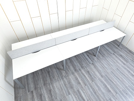 Комплект офисной мебели Techo 4 800х1 630х1 100 ЛДСП Белый   (КОМБ2-29054)