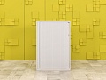 Шкаф для документов офисный  Steelcase ЛДСП Серый Франция  ШД1ДС3-27046