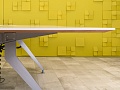 Офисный стол для переговоров Steelcase 2450x1500x720 МДФ Белый Франция_СГПБ-281223