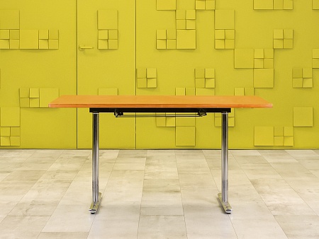 Офисный стол прямой 1400x700 ЛДСП Ольха Импорт_СППЛ1-060823