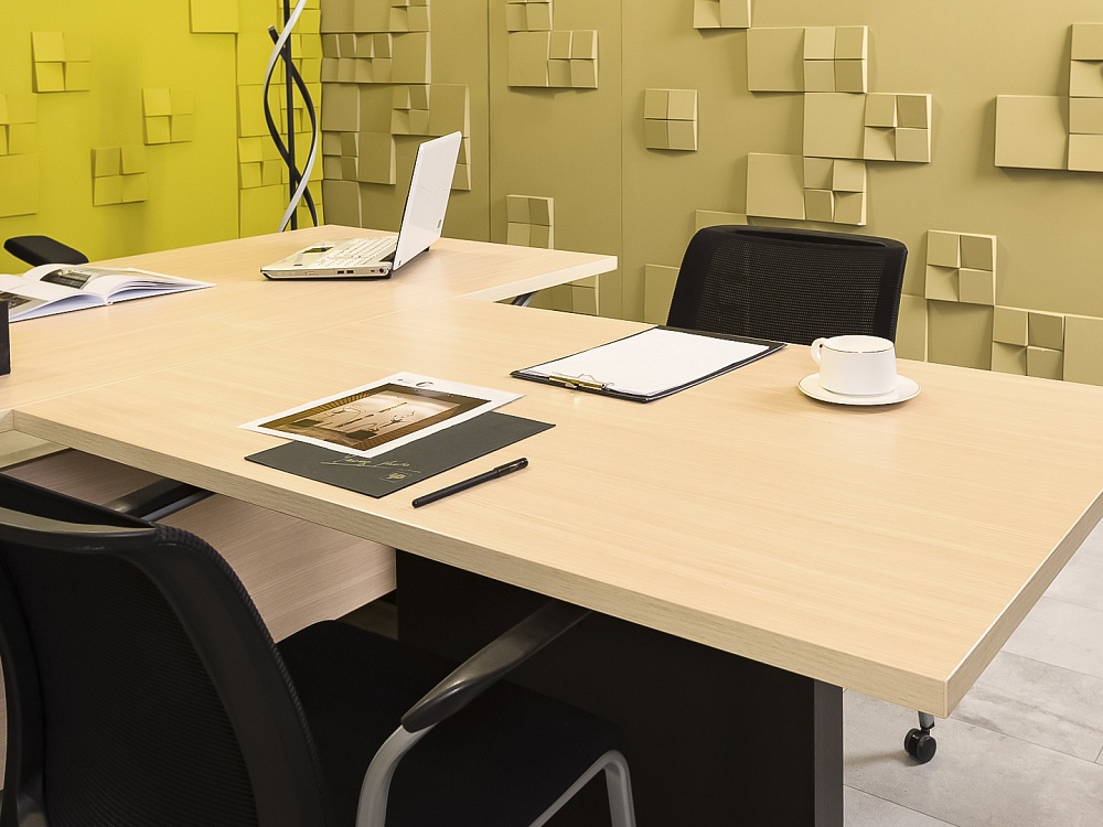 Стол для руководителя  ABC BABINI OFFICE ЛДСП Зебрано Италия  СРПЗ-31036