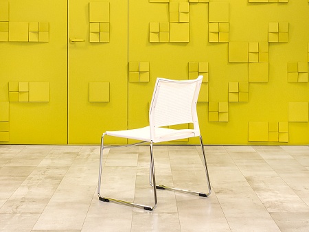 Конференц кресло для переговорной Пластик Белый Россия  УДПБ-240924