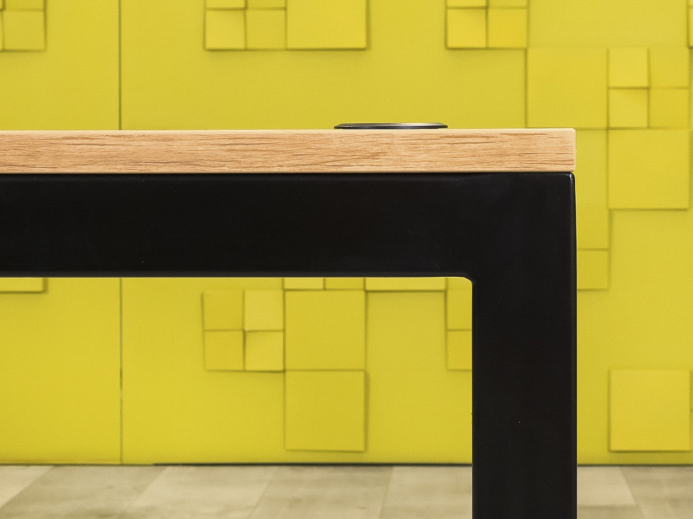 Офисный стол прямой ЛДСП Зебрано Россия  СППЗ-18075