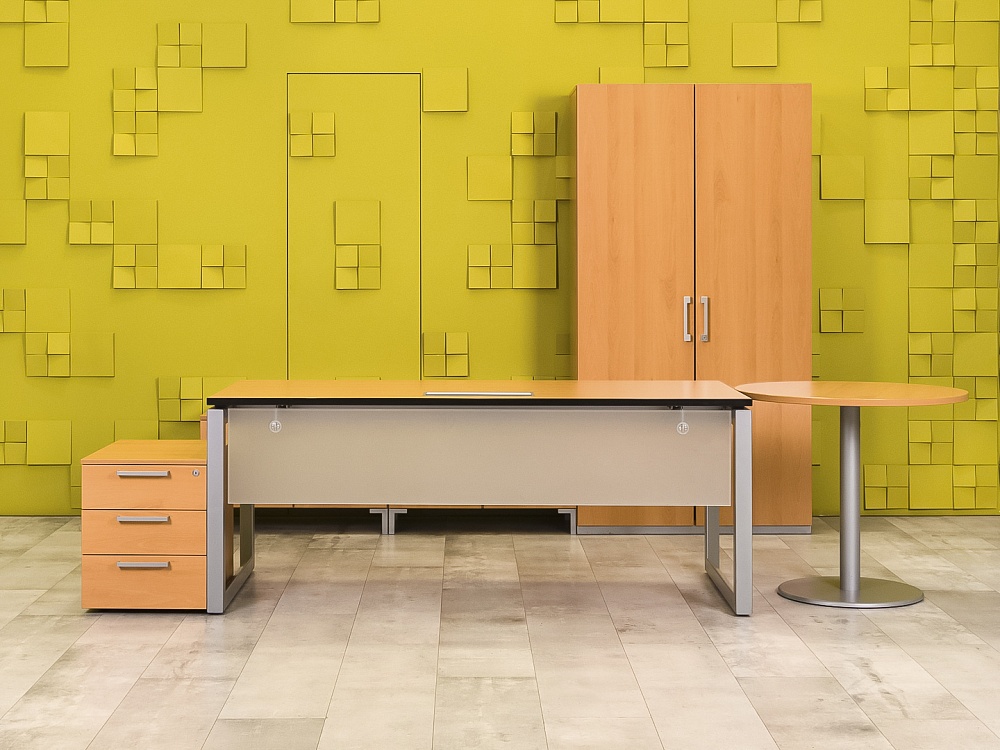 Кабинет руководителя  Steelcase ЛДСП Ольха Франция  КРЛ5-04026