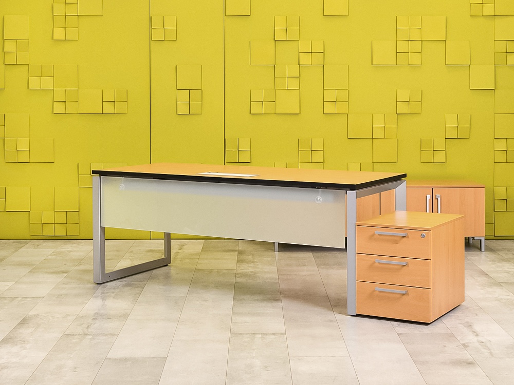 Стол для руководителя  Steelcase ЛДСП Ольха Франция  СРПЛ2-04026