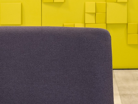 Конференц кресло для переговорной на полозьях Sito Wilkhahn Ткань Чёрный; Фиолетовый Италия_КДТФ1-29