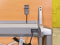 Офисный стол прямой Steelcase ЛДСП Ольха Франция  СППЛ-04026