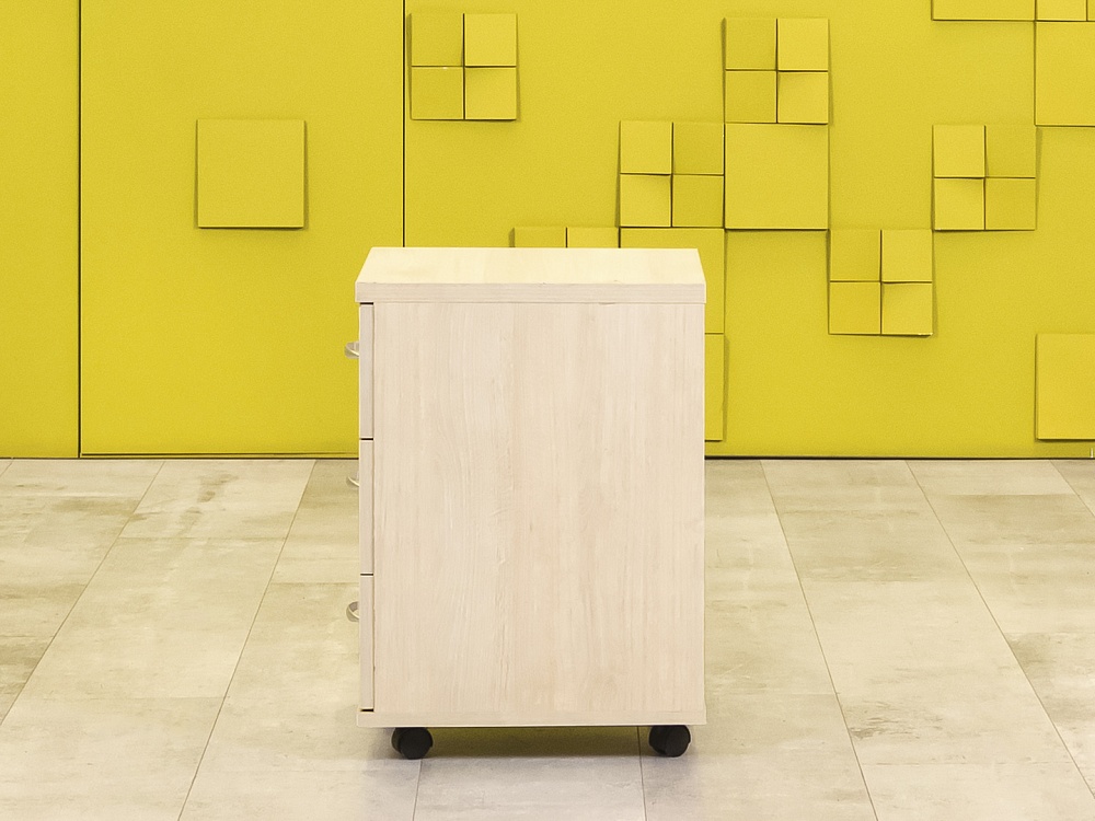 Офисная тумба выкатная ЛДСП Клен  ТВ3ЯВ-26036