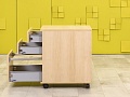 Офисная тумба выкатная ЛДСП Зебрано  ТВ3ЯЗ-26036