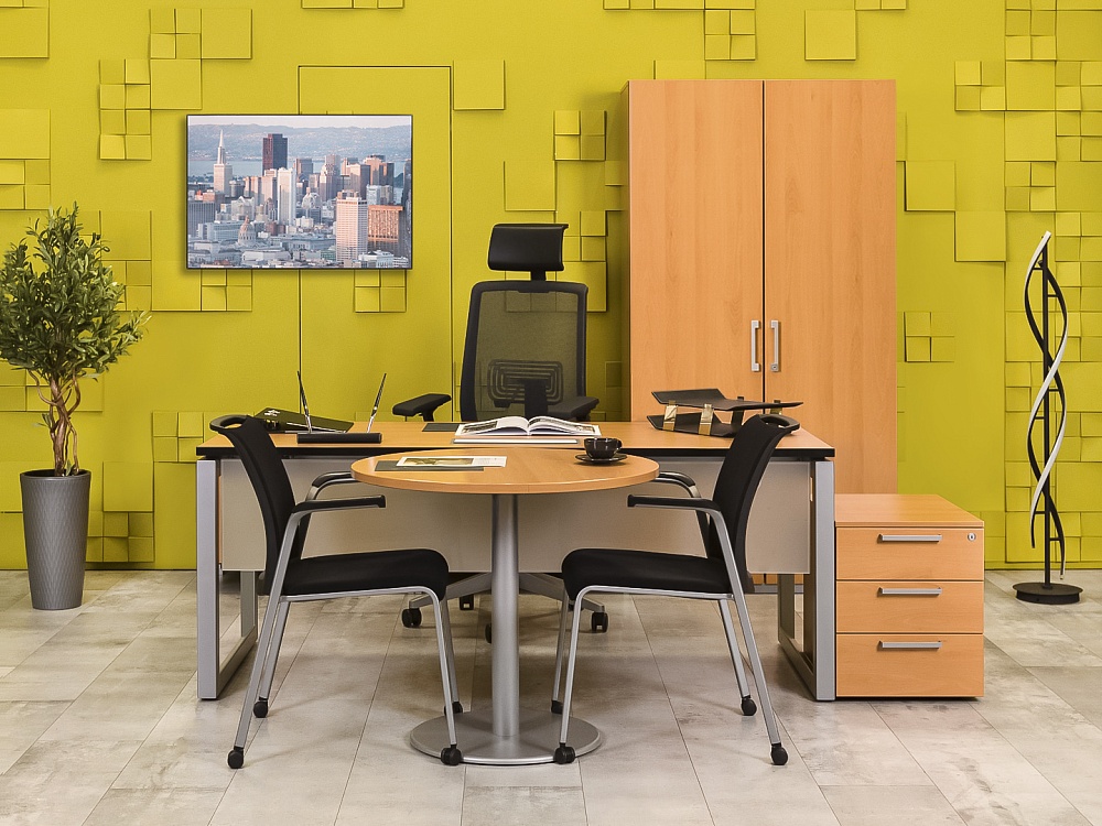 Кабинет руководителя  Steelcase ЛДСП Ольха Франция  КРЛ5-04026