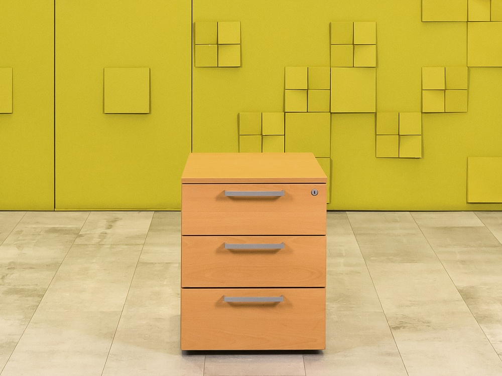 Офисная тумба выкатная Steelcase ЛДСП Ольха Германия  ТВ3ЯЛ-30016