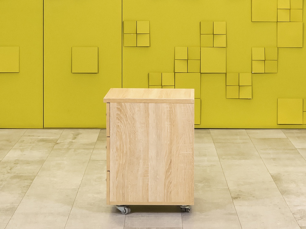 Офисная тумба выкатная  ЛДСП Дуб Сонома Россия  ТВ3ЯВ-26026