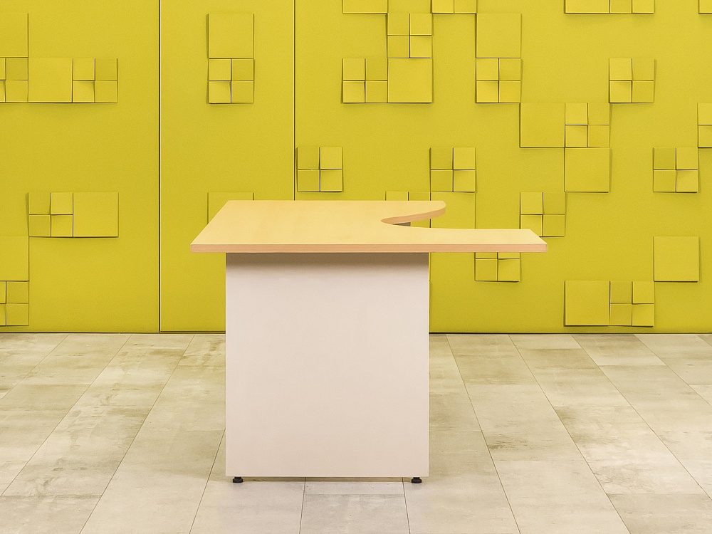 Офисный стол угловой   ЛДСП Бук Россия  СПУВ-15046