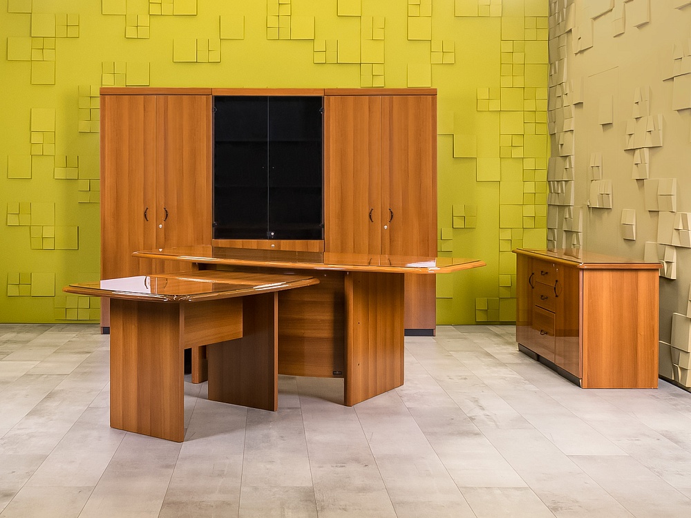 Кабинет руководителя CANNES Goodfurniture МДФ Орех Италия_КРХ1-070524
