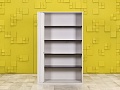 Шкаф для документов офисный  Steelcase ЛДСП Серый Франция  ШД1ДС2-27046