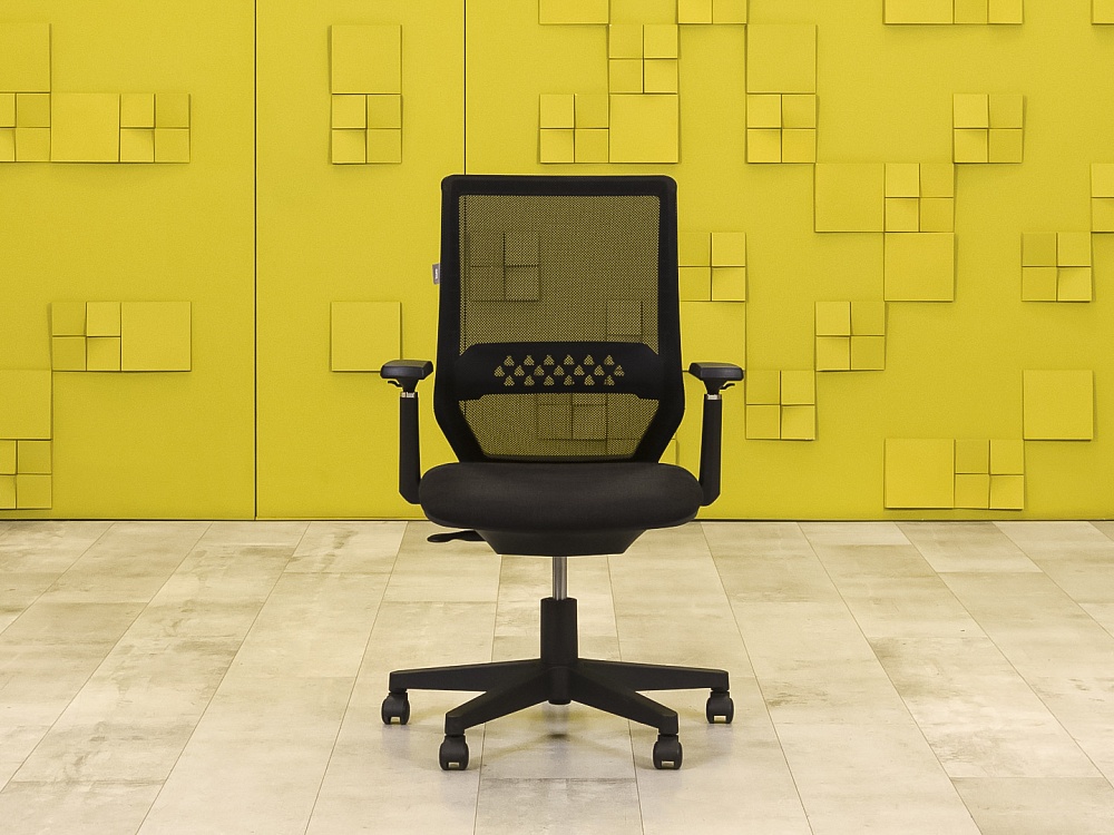 Офисное кресло для персонала на колесах Buro Ткань Серый  КПТС1-06076