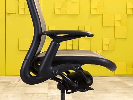 Офисное кресло для персонала на колесах CHADWICK KNOLL Сетка Серый США  КПТС-110923