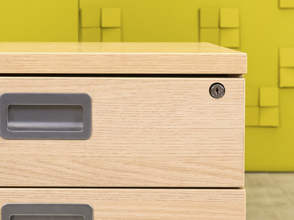 Офисная тумба выкатная ЛДСП Зебрано  ТВ3ЯЗ-26036