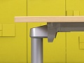 Офисный стол прямой Steelcase ЛДСП Клен Германия  СППВ1-01125