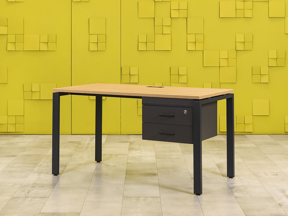 Офисный стол прямой ЛДСП Зебрано  СППЗ-26016