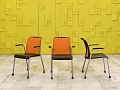 Конференц кресло для переговорной Steelcase Кожзам Чёрный Франция  КНКЧ-12026