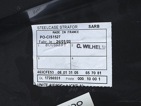 Конференц кресло для переговорной  Черный Кожзам SteelCase   (УНКЧ-30074)