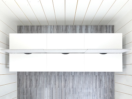 Комплект офисной мебели Techo 4 800х1 630х1 100 ЛДСП Белый   (КОМБ1-29054)