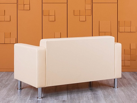 Офисный диван ДМебель Кожзам Бежевый   (ДНКБ2-25094(нов))