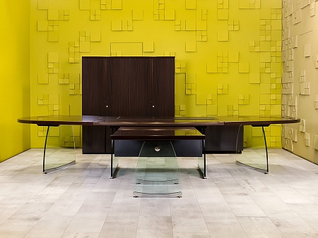 Кабинет руководителя Flute ORA Шпон Орех Италия_КРХ-040423