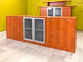 Кабинет руководителя Bosse Luxe Камбио ЛДСП Ольха Россия_КРЛ-291124