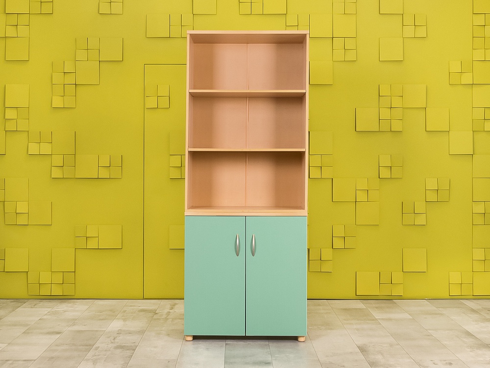 Шкаф для документов офисный  ЛДСП Зелёный  ШДКЗ1-13105