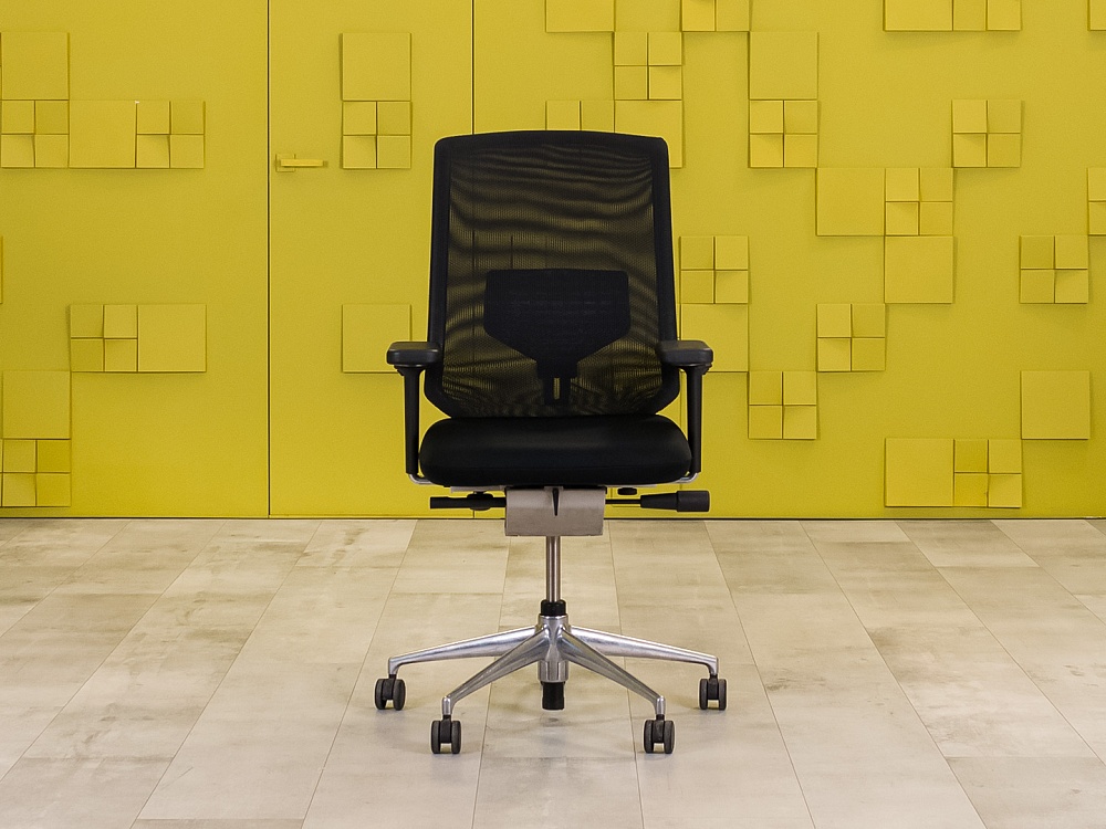 Офисное кресло для персонала на колесах Vitra Ткань Чёрный Швейцария_КПТЧ-23121