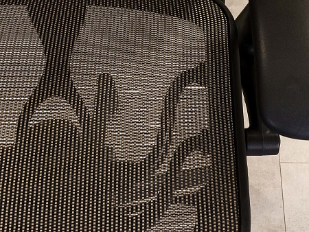 Офисное кресло для персонала на колесах CHADWICK KNOLL Сетка Серый США  КПТС1-110923