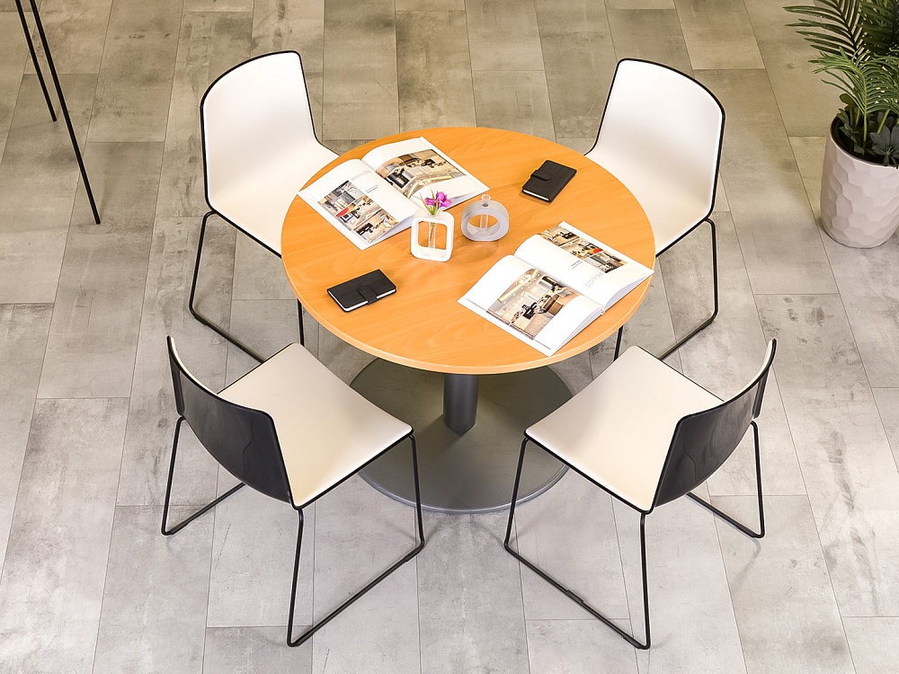 Обеденный стол Steelcase ЛДСП Бук Франция  СГКЛ1-110124