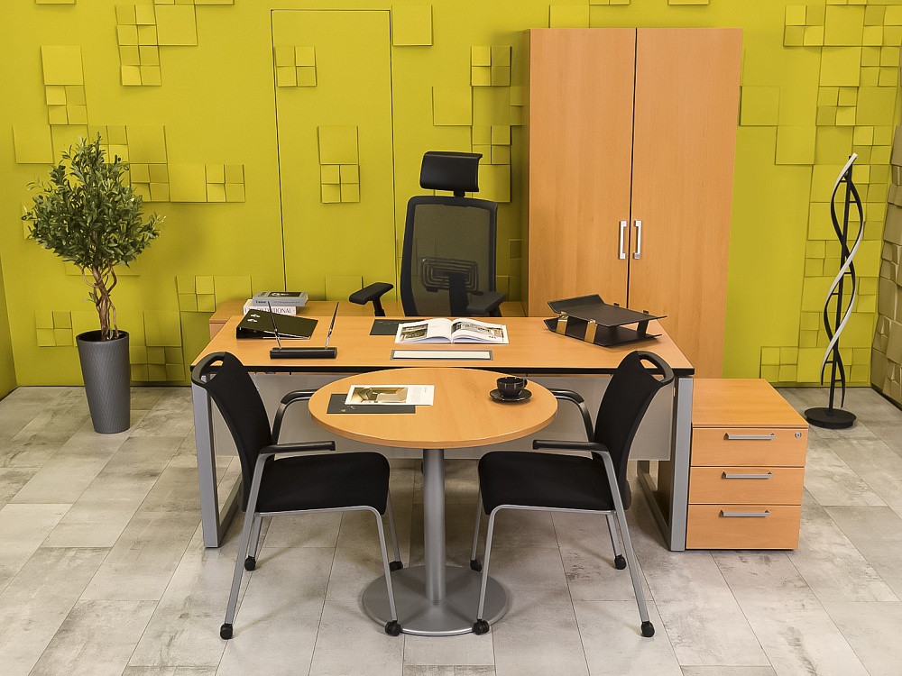 Кабинет руководителя  Steelcase ЛДСП Ольха Франция  КРЛ5-04026