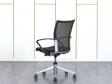 Конференц кресло для переговорной  Черный Ткань/сетка  Haworth   (КПТЧ-26110)