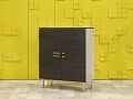 Шкаф для документов офисный Sinetica 1000x440x1050 Закрытый ДСП Венге; Серый Италия_ШД4ДЕ-201022