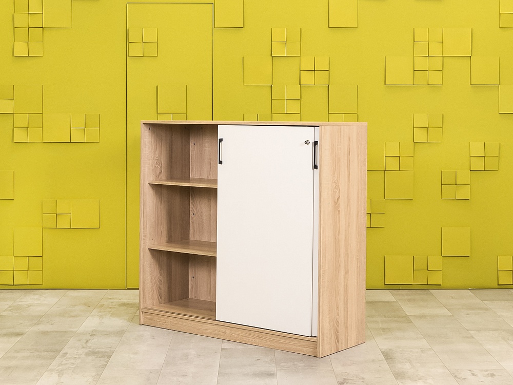 Шкаф для документов офисный  ЛДСП Белый Россия  ШД2ДБ-15036