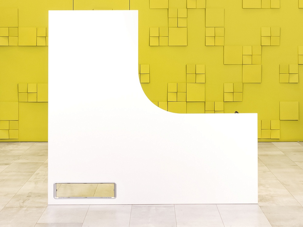 Офисный стол угловой  ЛДСП Белый   СПУБ2-24025