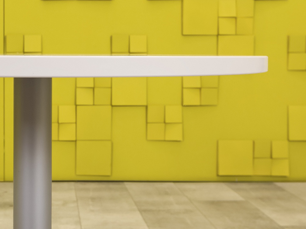 Обеденный стол Steelcase ЛДСП Белый Франция  СГОБ-04026