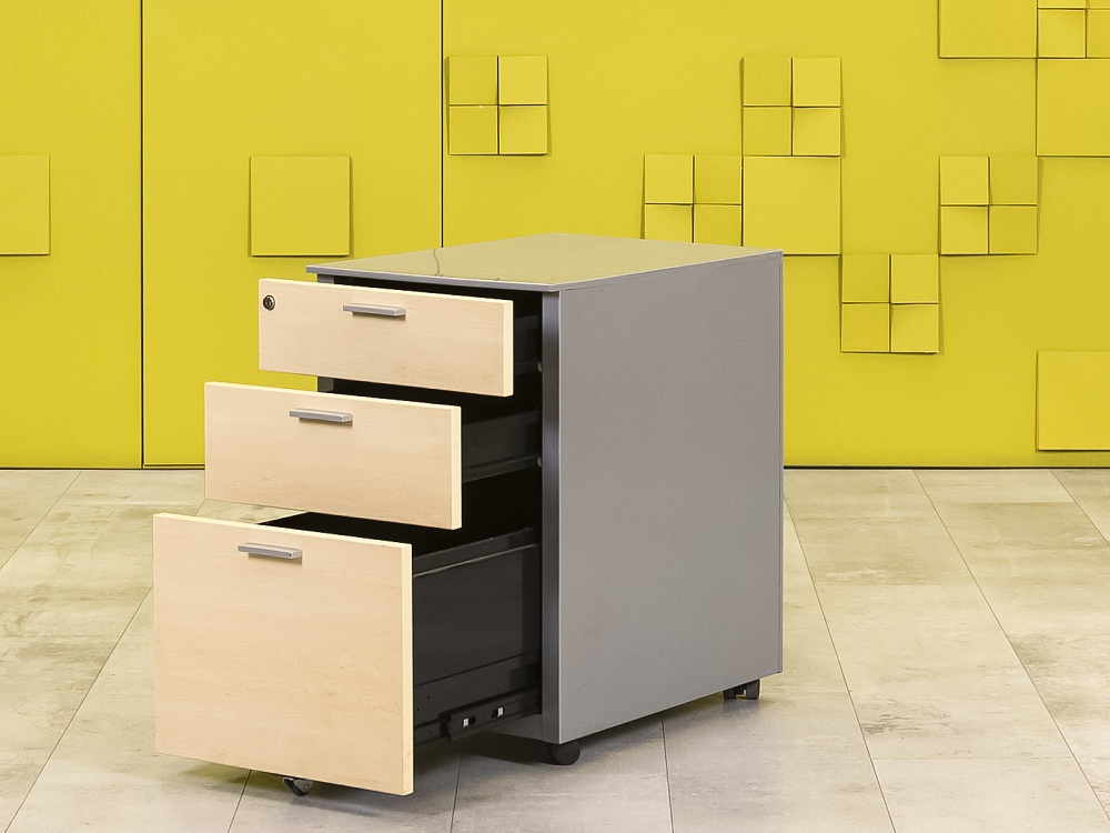 Офисная тумба выкатная  ЛДСП Бук Россия  ТВ3ЯВ1-12026