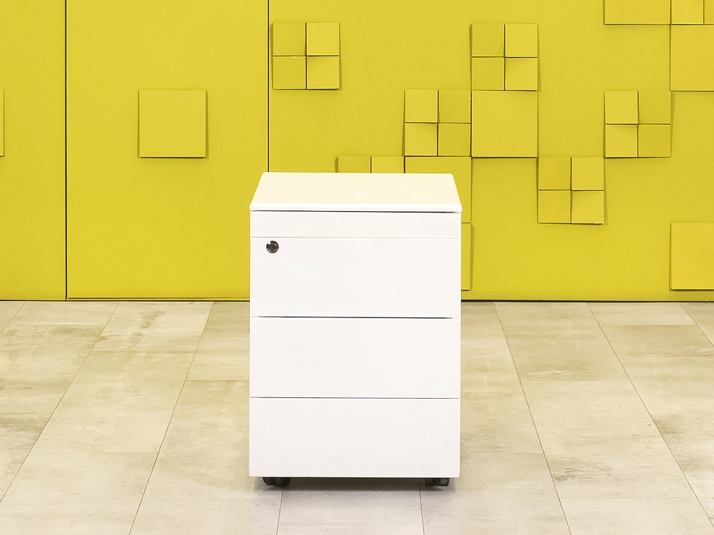 Офисная тумба выкатная  Металл Белый Импорт  ТВ4ЯМ1-12026