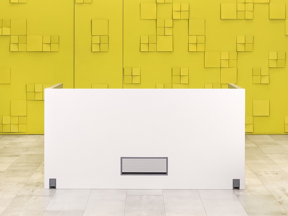 Офисный стол прямой Steelcase ЛДСП Белый Франция  СППБ-04026