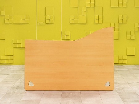 Офисный стол эргономичный Steelcase 1400x900 ЛДСП Бук Германия_СПЭВ2-260923