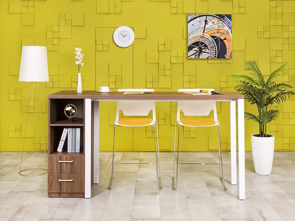 Обеденный стол ЛДСП Орех  СГПХ1-10125