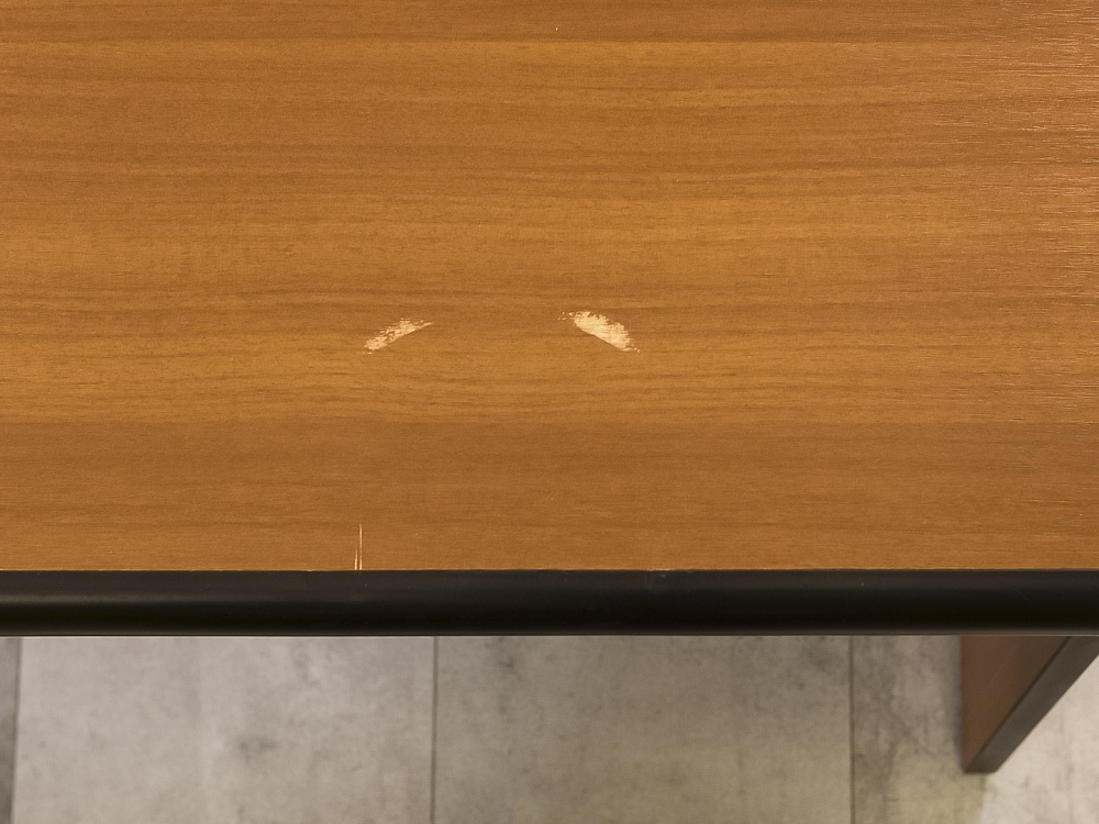 Офисный стол прямой ЛДСП Орех  СППХ-10046