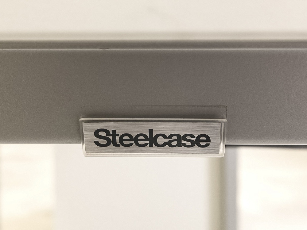 Офисный стол прямой Steelcase ЛДСП Белый Франция  СППБ-04026
